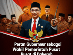 Peran Gubernur sebagai Wakil Pemerintah Pusat di Daerah